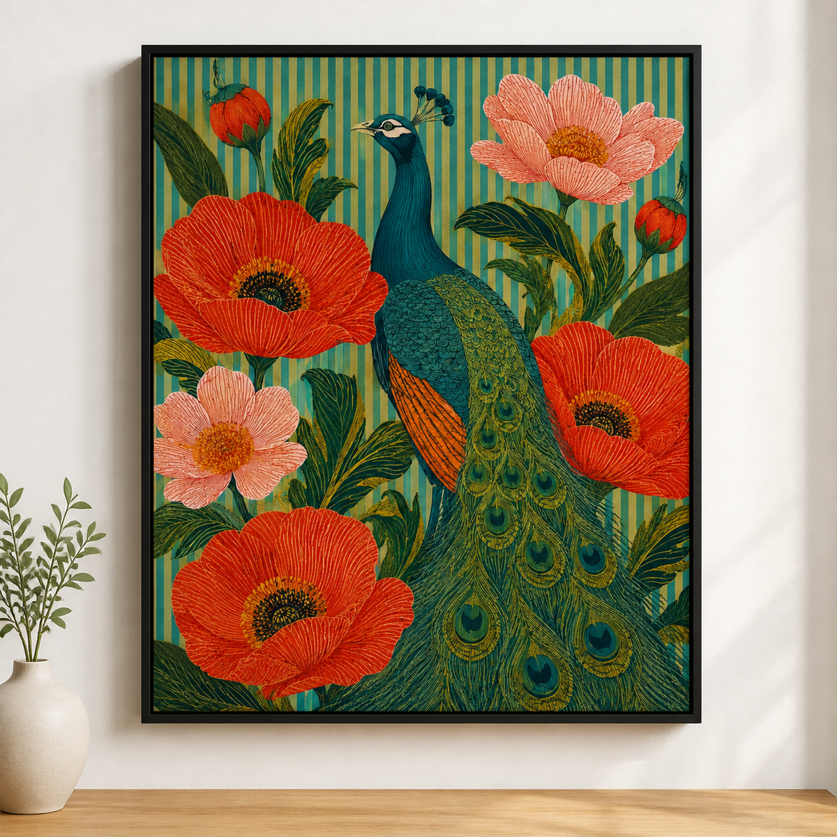 Peacock Canvas Wall Art main image
