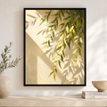 Sunlit Leaves Canvas Wall Art front-facing hero mockup
