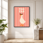 Too Fab Goose Canvas Wall Art Aura Canvas