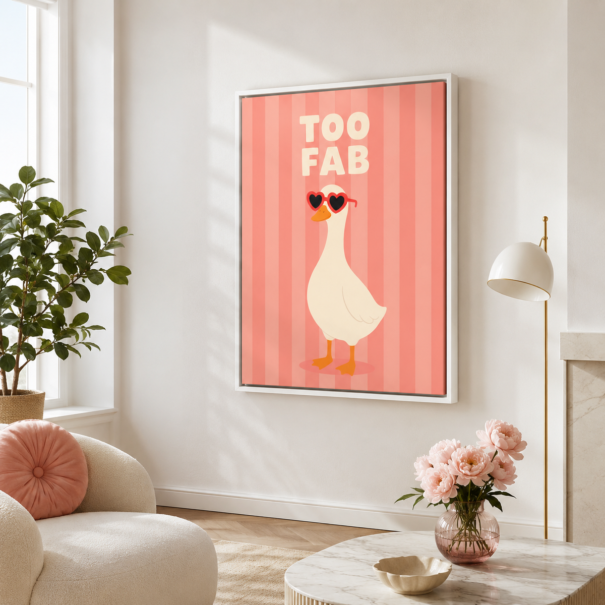 Too Fab Goose Canvas Wall Art Aura Canvas