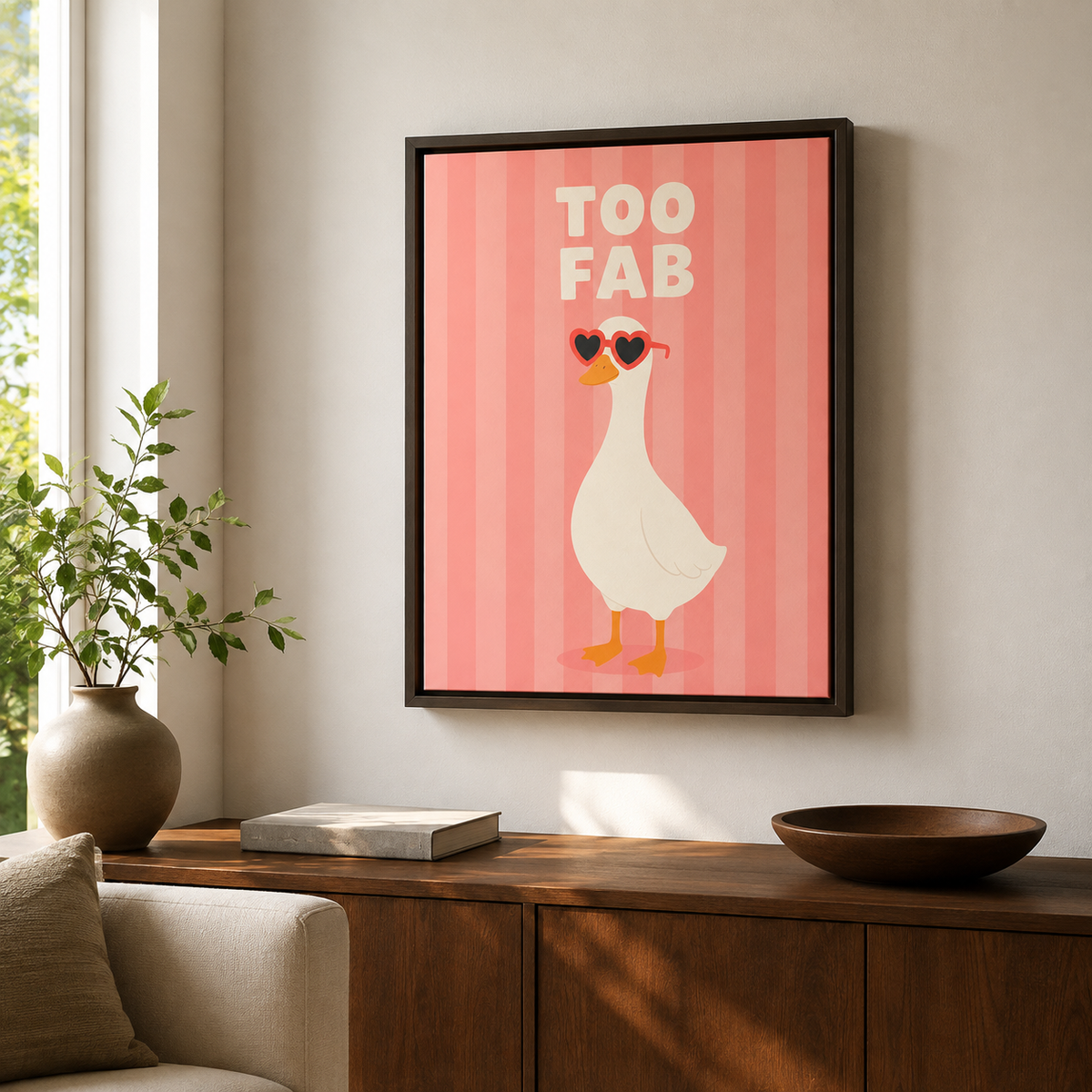 Too Fab Goose Canvas Wall Art Aura Canvas