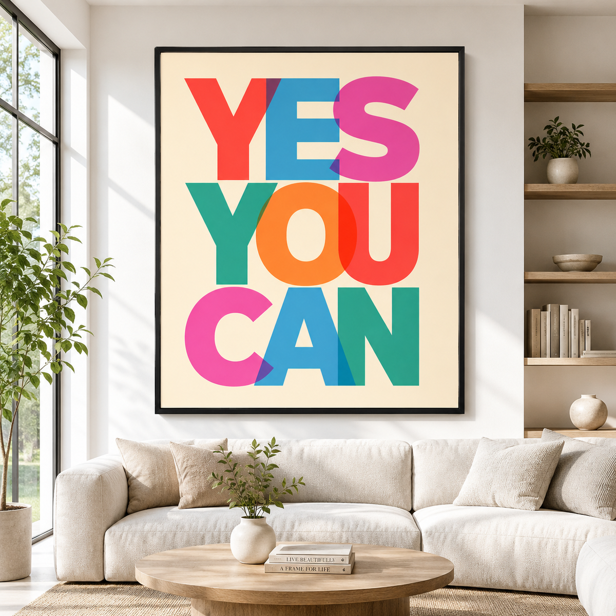 Yes You Can Canvas Wall Art Aura Canvas